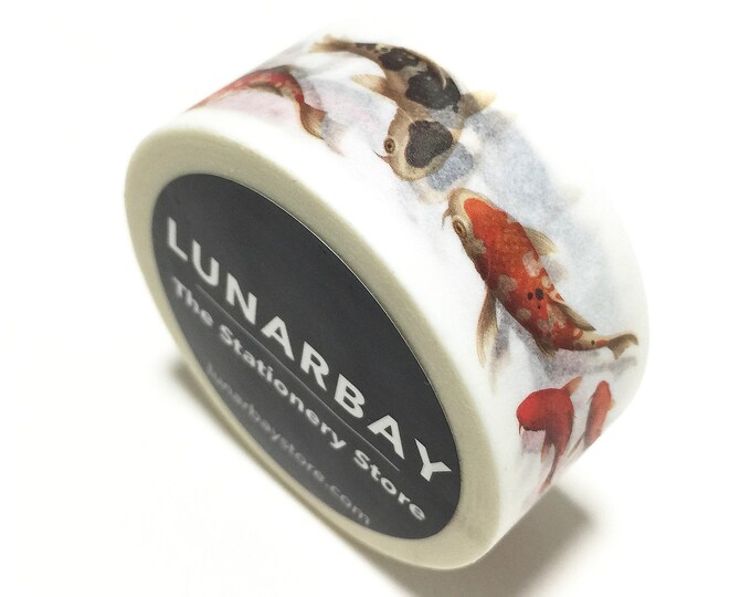 Oriental Koi Fish Washi Tape / Japanese Washi Tape / Decoration Tape
