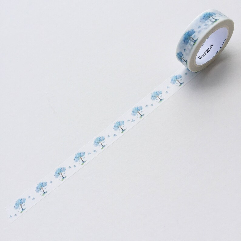 Pack of 2 Cherry x Lasting Blue Washi Tape Bundle Lunarbay Washi Tape www.lunarbaystore.com Washi Tape Set Cherry blossoms