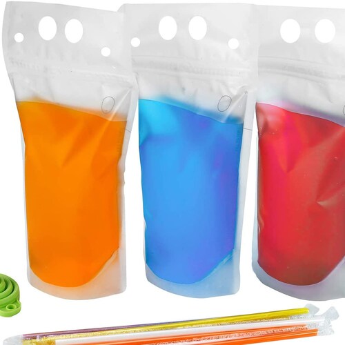 Party Pack Drink Pouches With Straw Smoothie Bags Juice Etsy