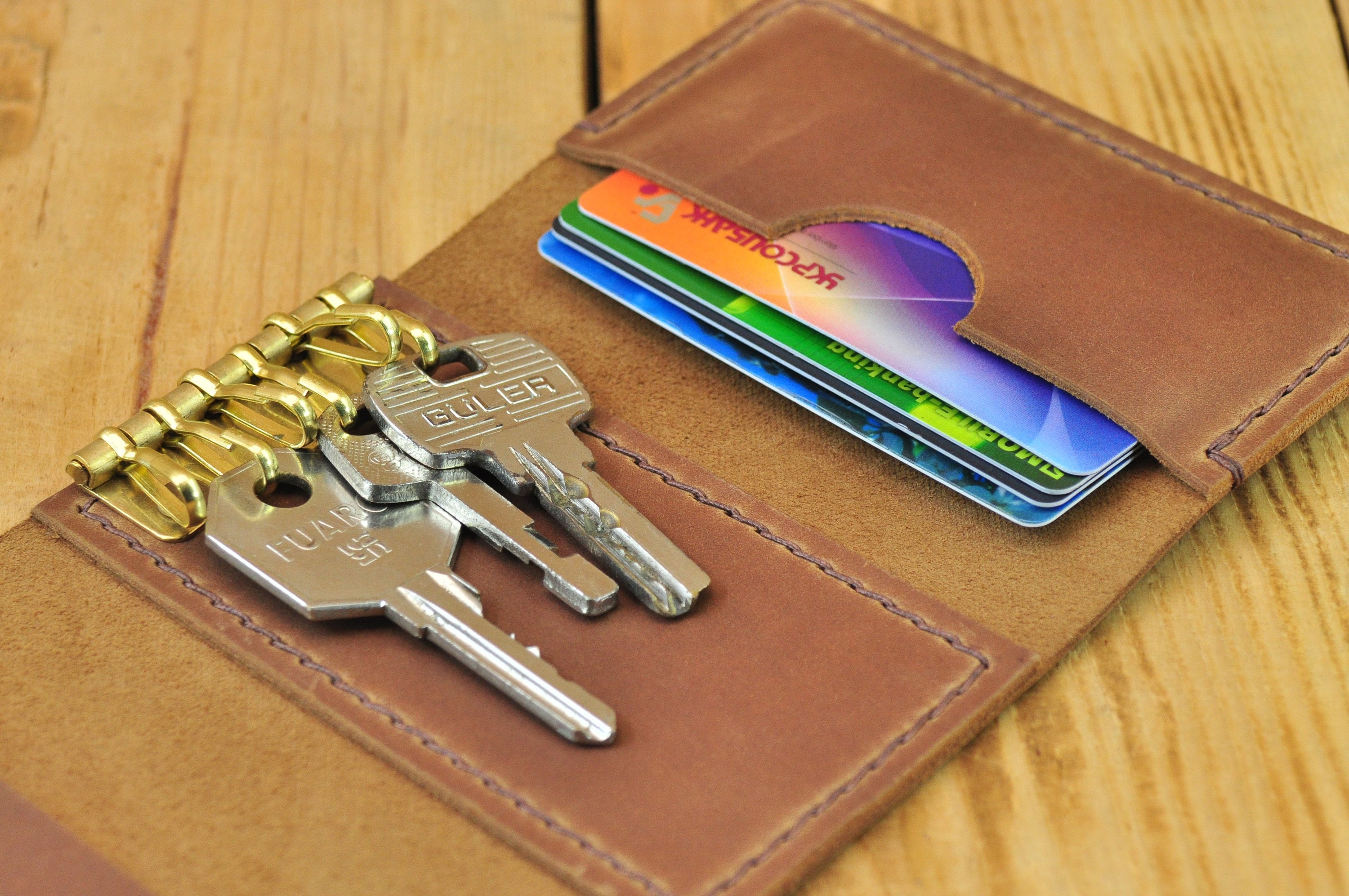 Leather key holder Key pouch Key wallet holder Pocket key Etsy