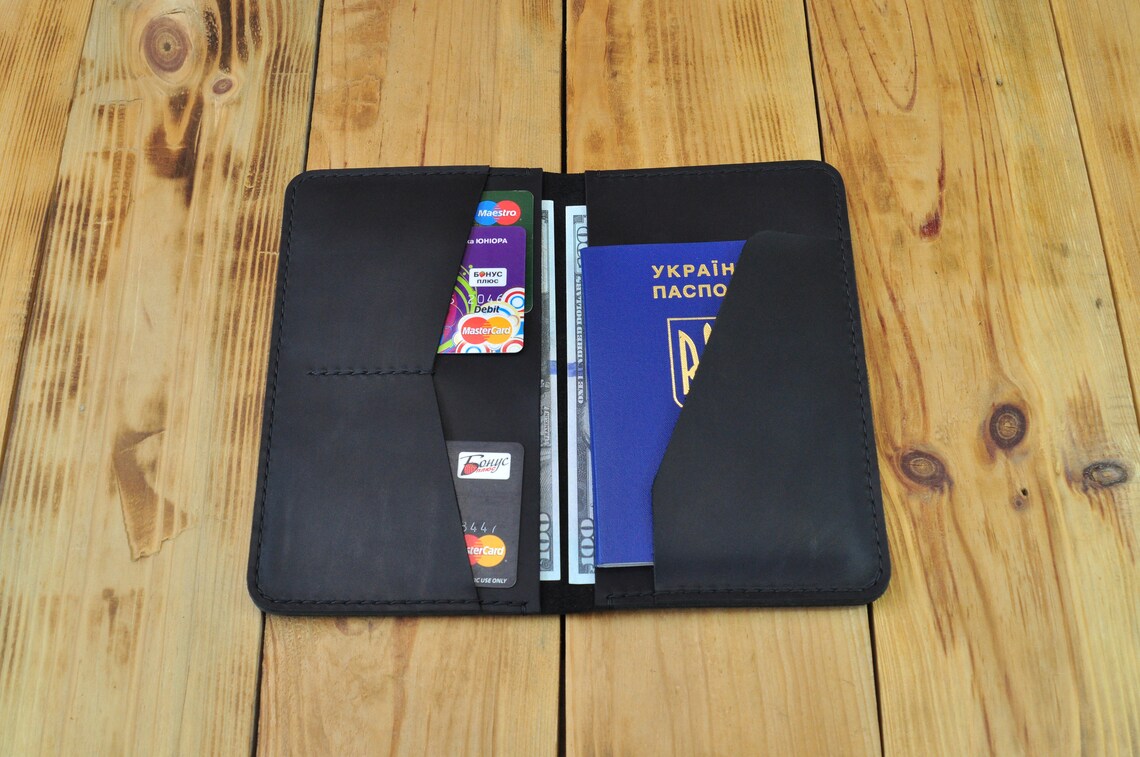 Leather passport holder Passport holder leather Personalized Etsy