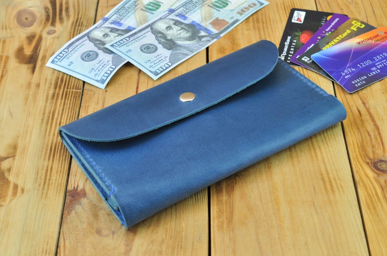 Leather travel wallet Leather wallet pattern Leather Etsy