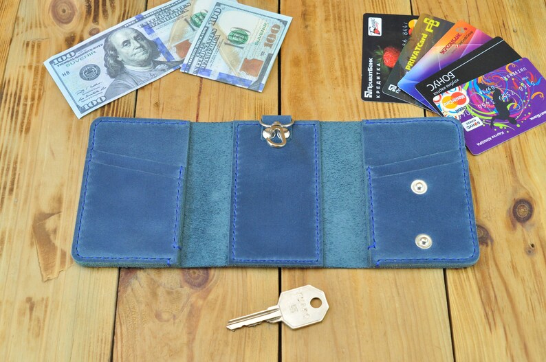 Leather key case Card key holder Key fob card holder Leather Etsy