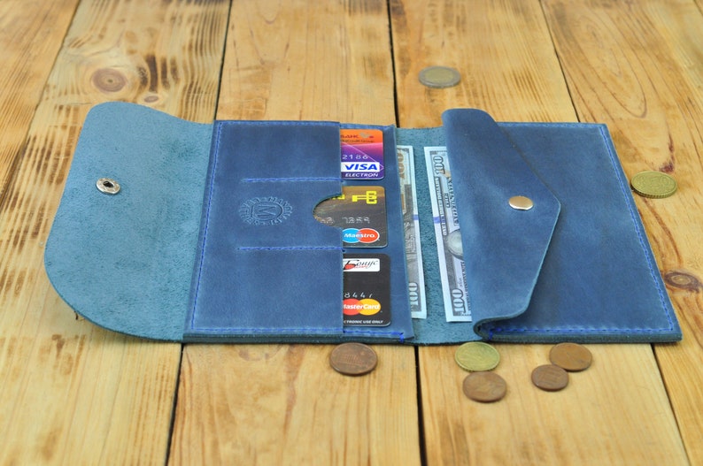 Leather travel wallet Leather wallet pattern Leather Etsy