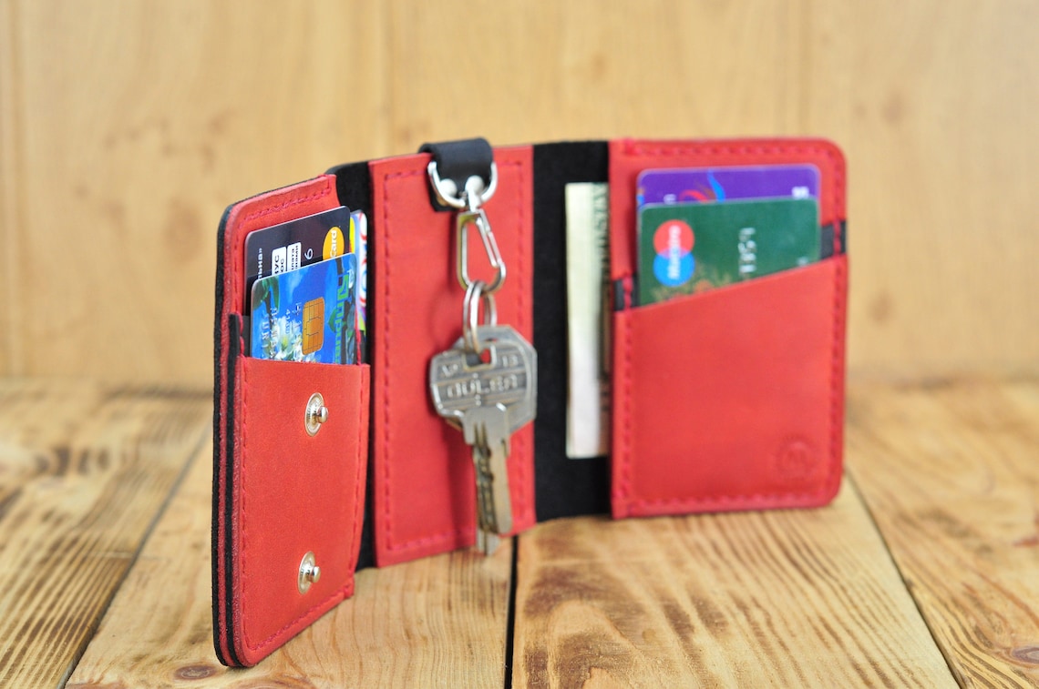 Credit card key holder Card holder keychain Keychain card Etsy