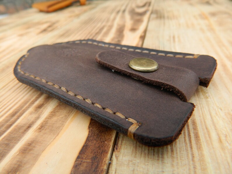 Leather key case Mens leather key fob Leather key ring Key Etsy