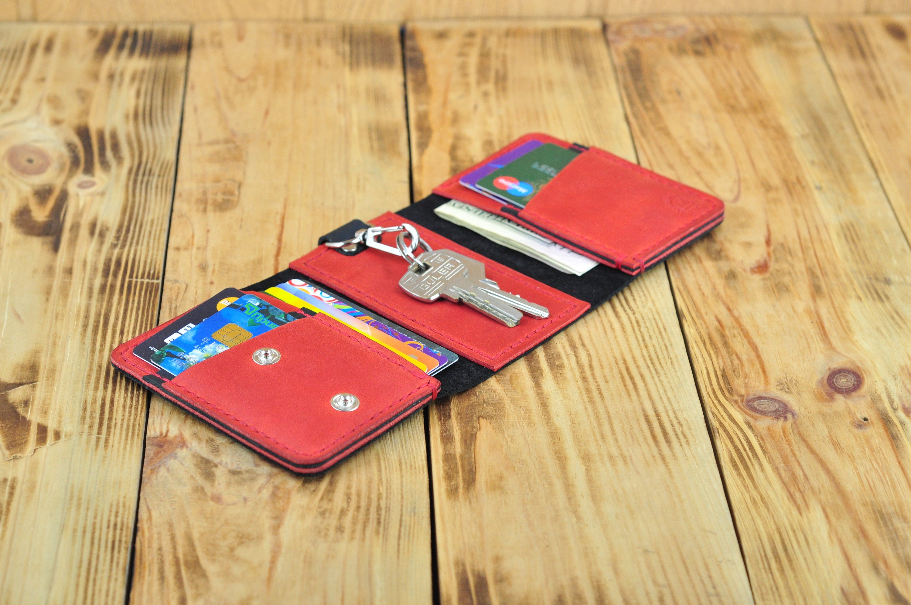 Credit card key holder Card holder keychain Keychain card Etsy