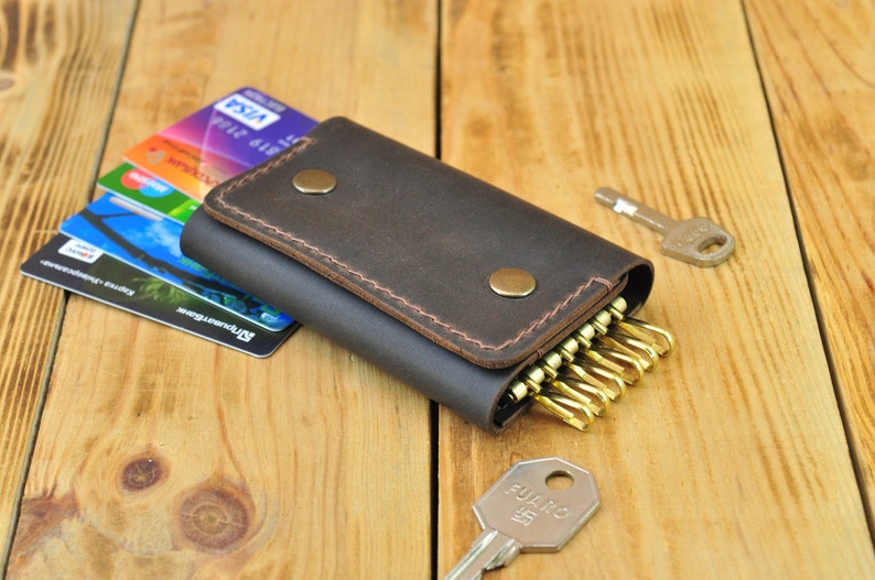 Key holders Leather key cover Mens leather key case holder Etsy