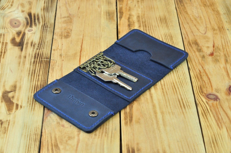 Card Case Keychain Key Holder Wallet Key Chain Wallet Key Case Etsy