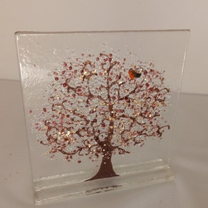 Shimmering Life Tree with Robin