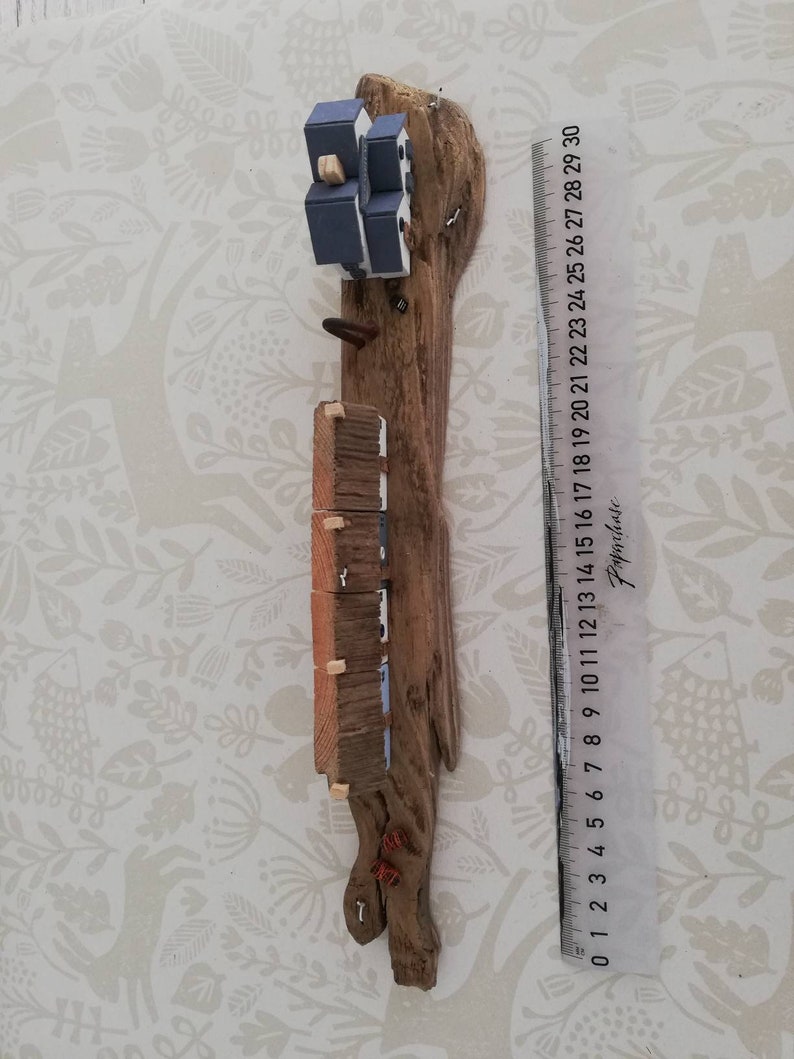 driftwood art handmade driftwood \u2013 whitstable village scene \u2013 driftwood driftwood house driftwood cottage little wooden house