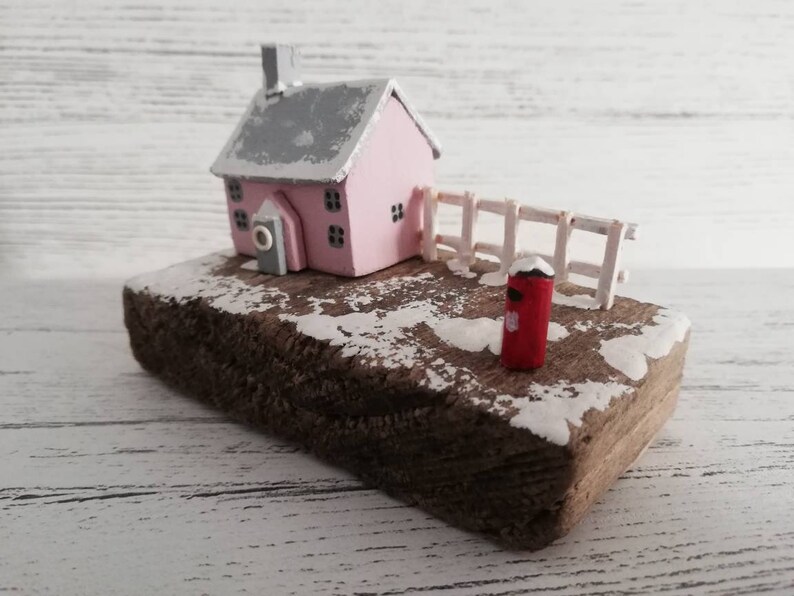 Christmas Driftwood Houses Driftwood Cottages Driftwood Etsy