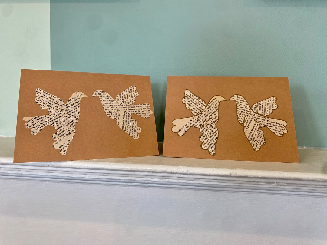 Love Birds Card: Wedding / Anniversary / Valentine / Love / Doves ...