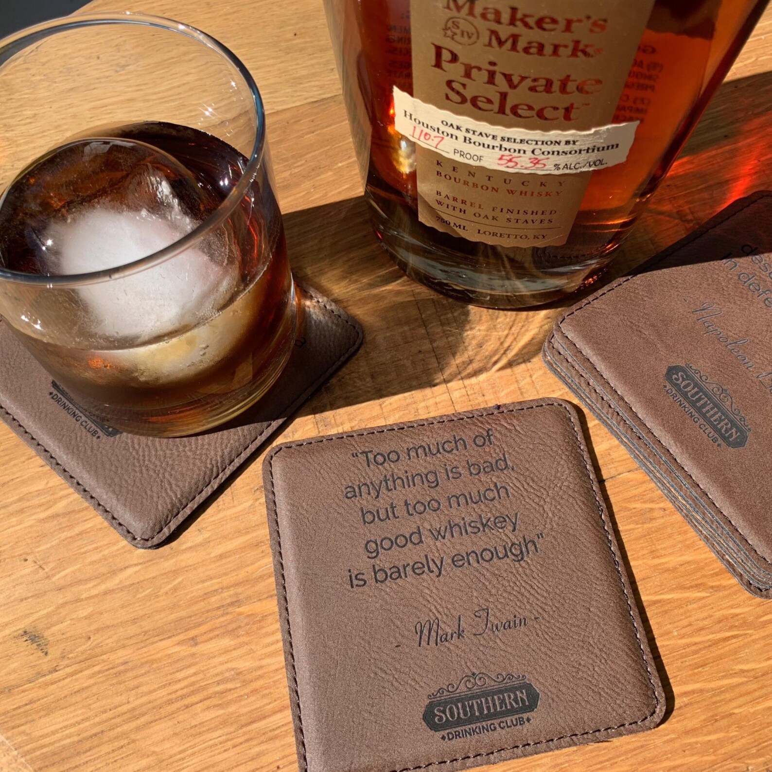 Drink Coasters Coaster Set of Drinking Quotes Great House Etsy
