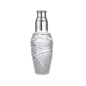 MAPPIN & WEBB Sterling Silver - Silver and cut Glass Art Deco - Cocktail Shaker