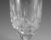 WATERFORD Crystal - LISMORE Cut - Footed Tumbler Glass Glasses - 3 3 4 quot