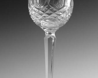 7 3//8/" Hock Wine Glass // Glasses WATERFORD Crystal KILCASH Cut