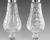 WATERFORD Crystal - Tall CRUET Set - Screw Top