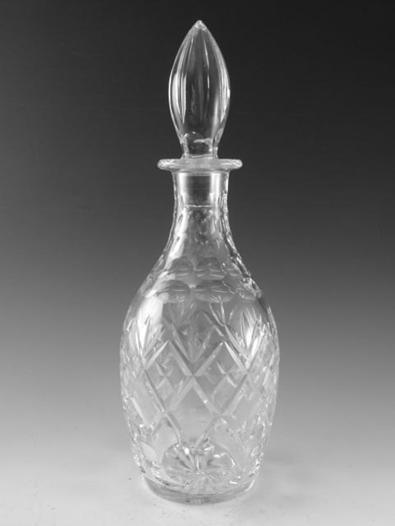 Royal DOULTON Crystal Cut Decanter 11 1/2 Etsy