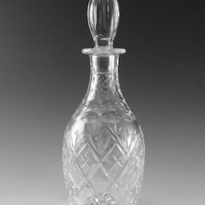 Royal DOULTON Crystal - GEORGIAN Cut - Decanter - 11 1/2&quot;