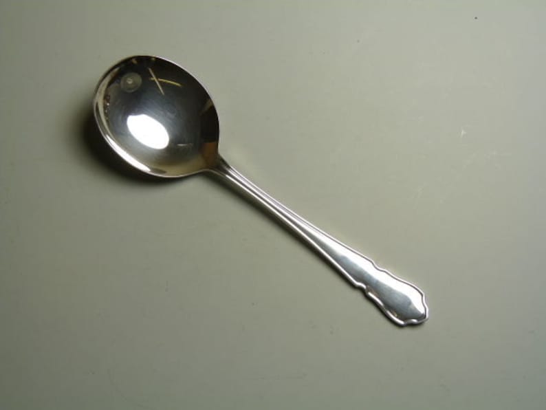 Soup Spoon Spoons 7 EPNS A1 Silver Plate Cutlery DUBARRY Design