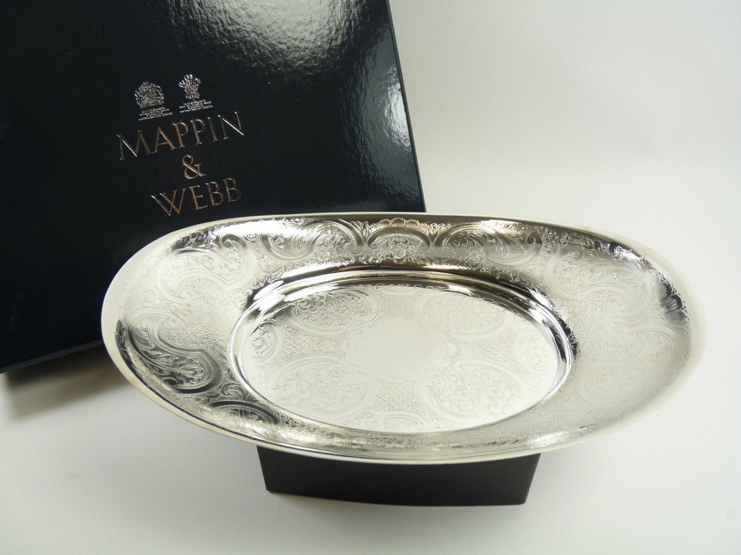 MAPPIN and WEBB シルバープレート - サービング/ニブルトレイ - 12