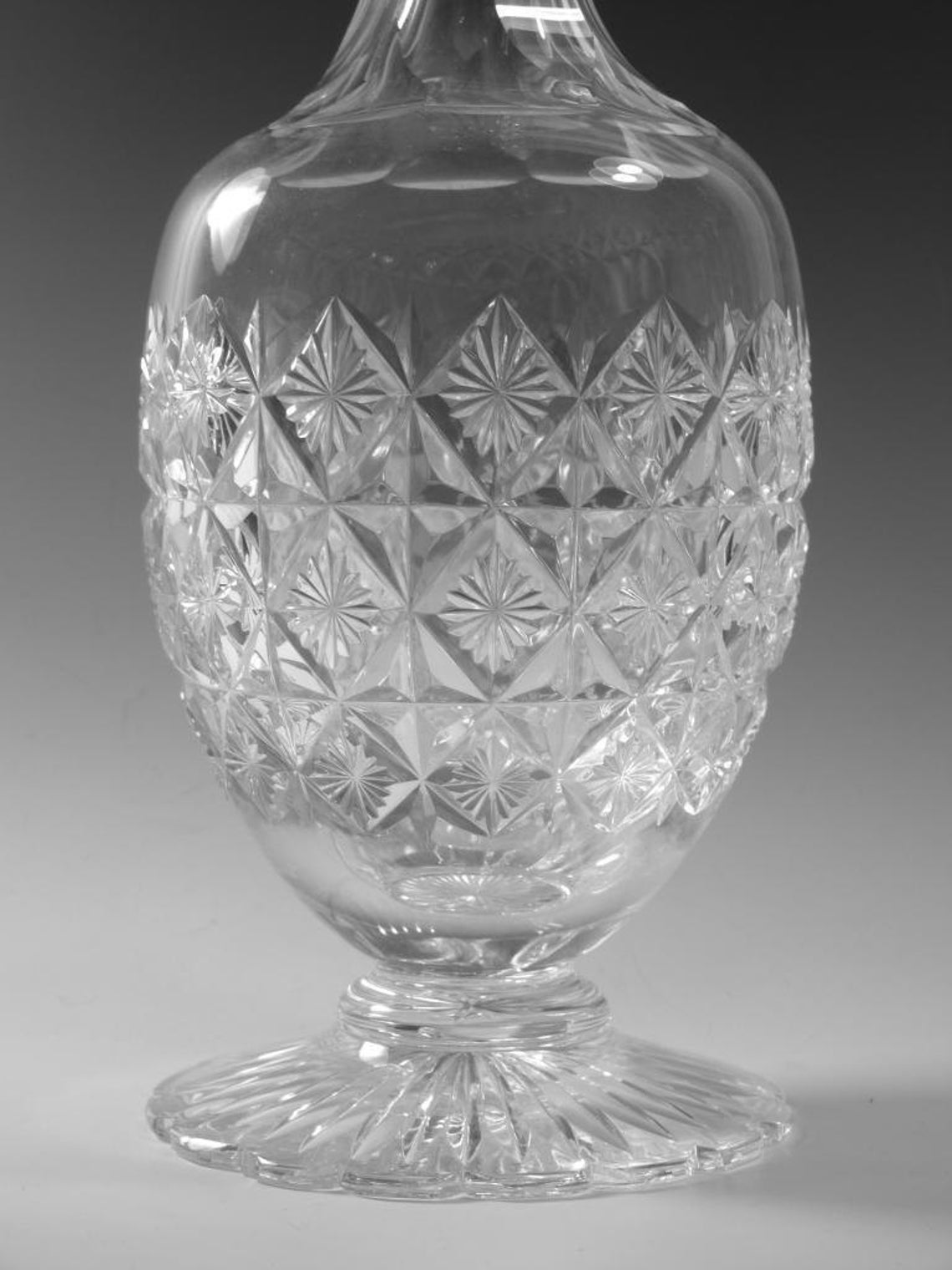 STUART Crystal CONNAUGHT Cut Tall Decanter 15 1/2 Etsy