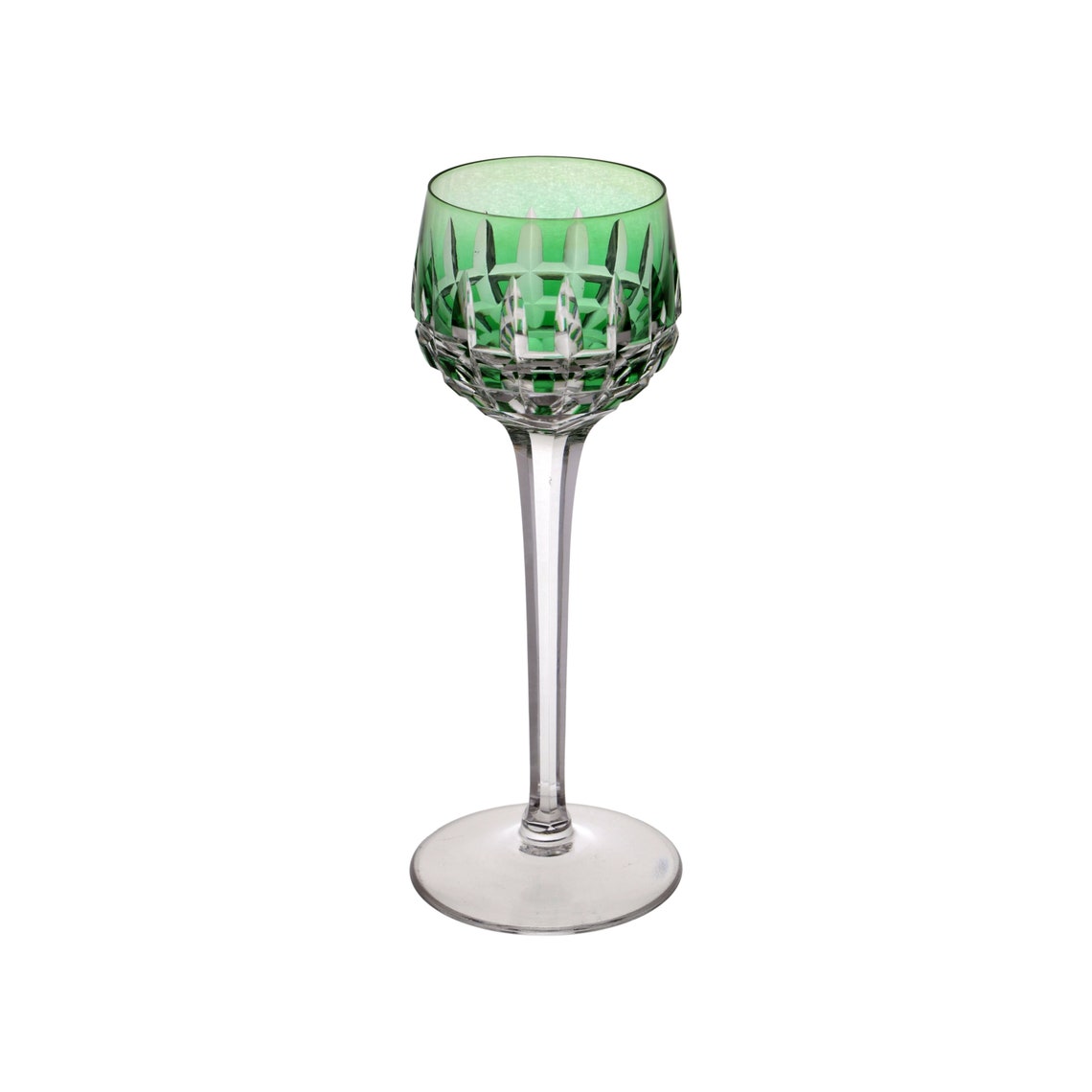 ST LOUIS Crystal - MANHATTAN Pattern - Coloured Hock Wine Glass ...