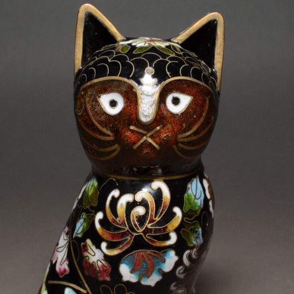 Chinese Cat Figurine Etsy