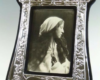 Sterling Silver - Art Nouveau Style Photo / Picture Frame - 9" tall - sf123
