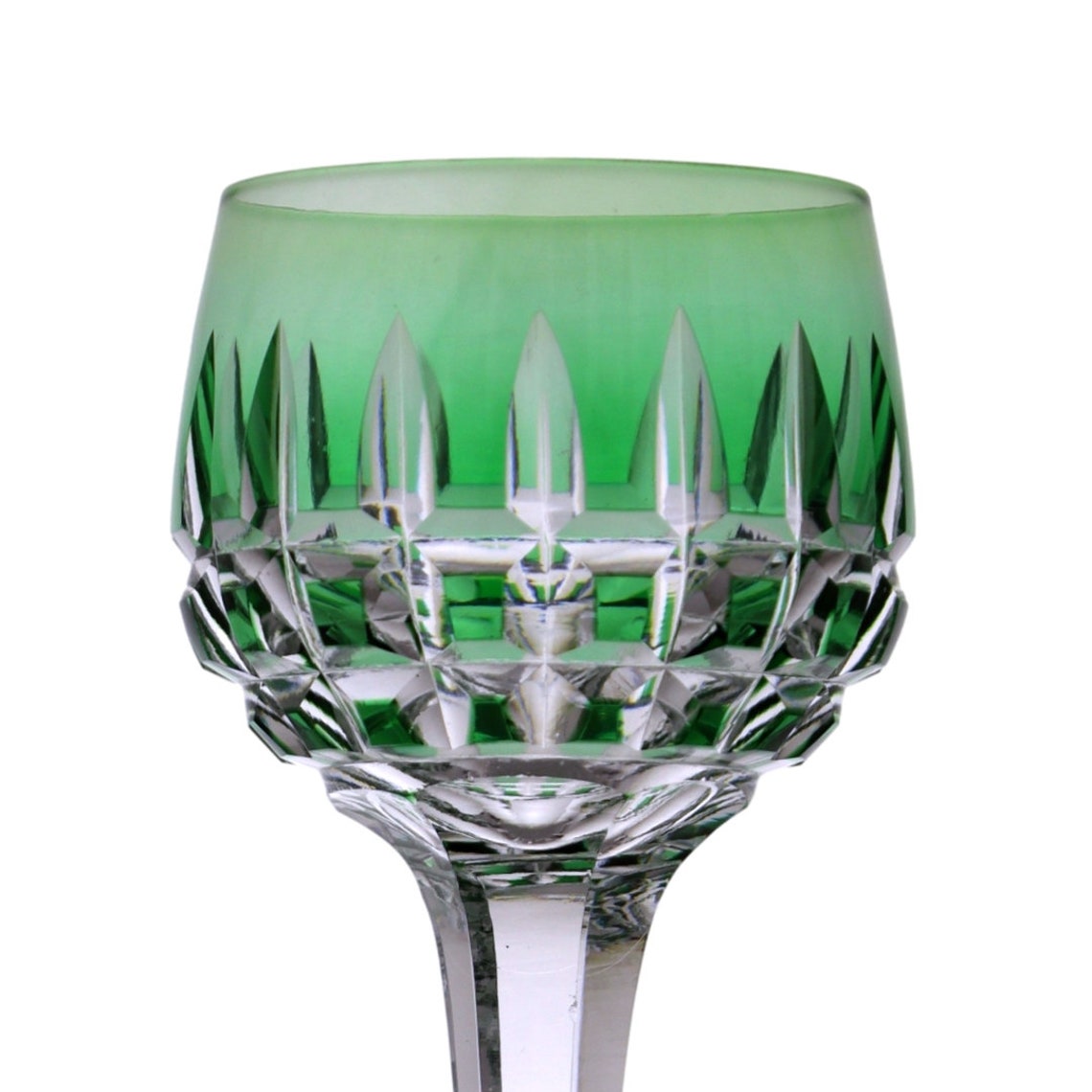 ST LOUIS Crystal - MANHATTAN Pattern - Coloured Hock Wine Glass ...