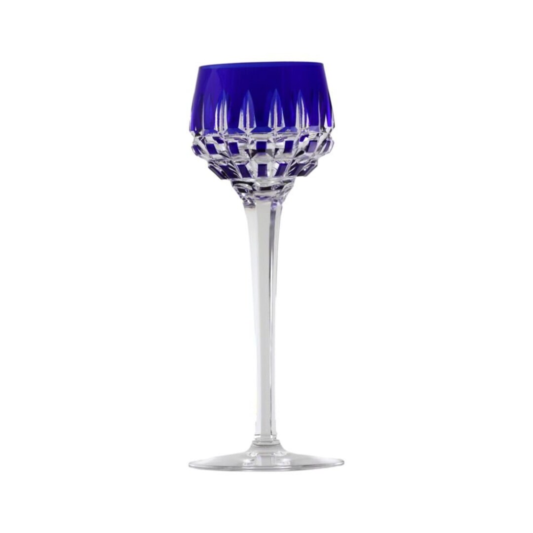 ST LOUIS Crystal - MANHATTAN Pattern - Coloured Hock Wine Glass - 8