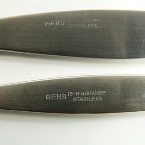 GENS Cutlery ROMANCE Stainless Fish Fork / Forks 7 1/2 image 3