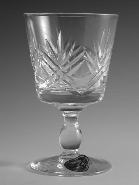 LONDON Cut Hock Wine Glass / Glasses 6 7/8" Thomas WEBB Crystal