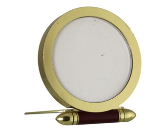 CARTIER 'Les Must de Cartier' - Small Travel Photograph Frame - Maroon Enamel