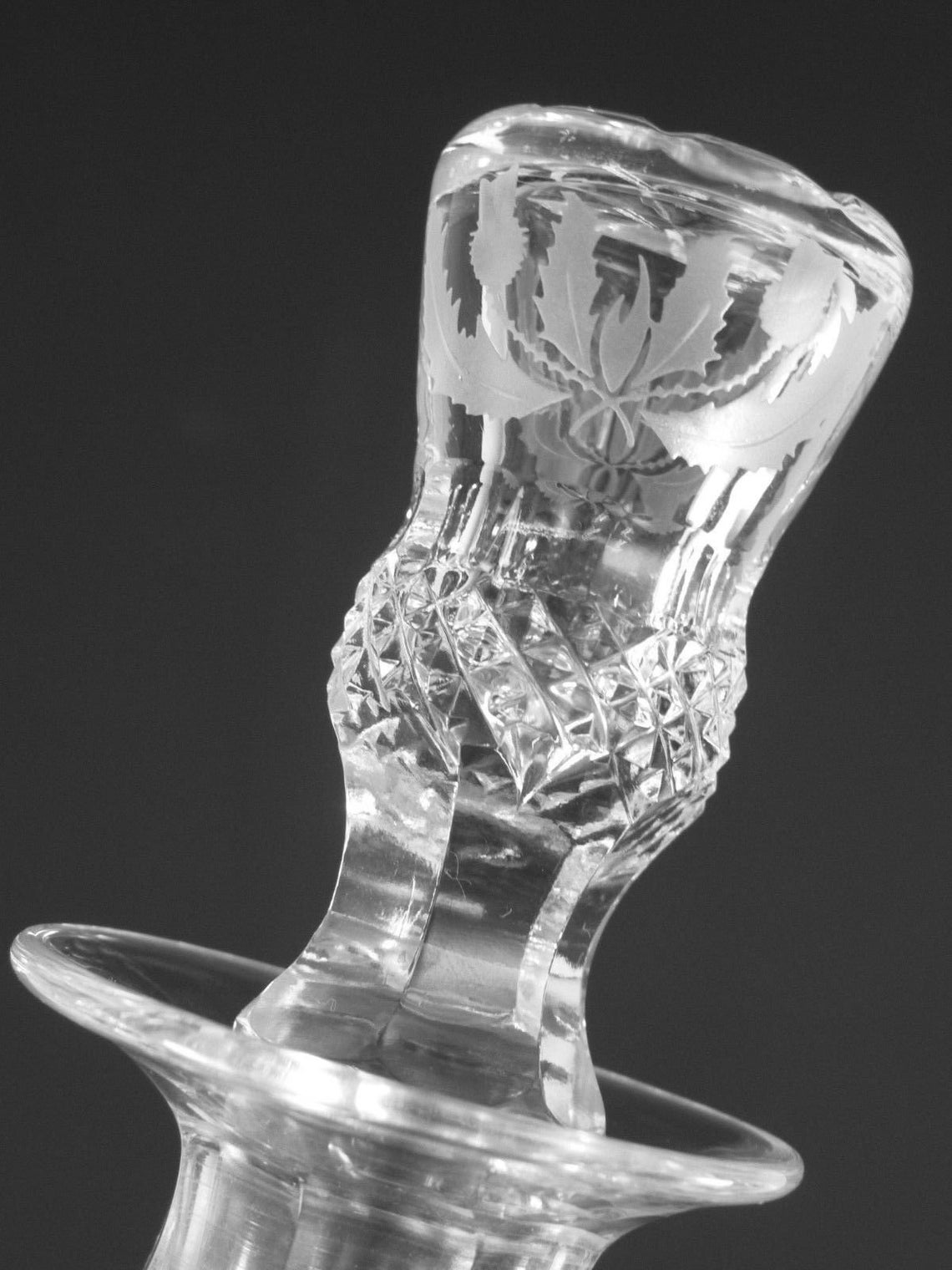 EDINBURGH Crystal THISTLE Cut Liqueur Decanter / Decanters Etsy Australia