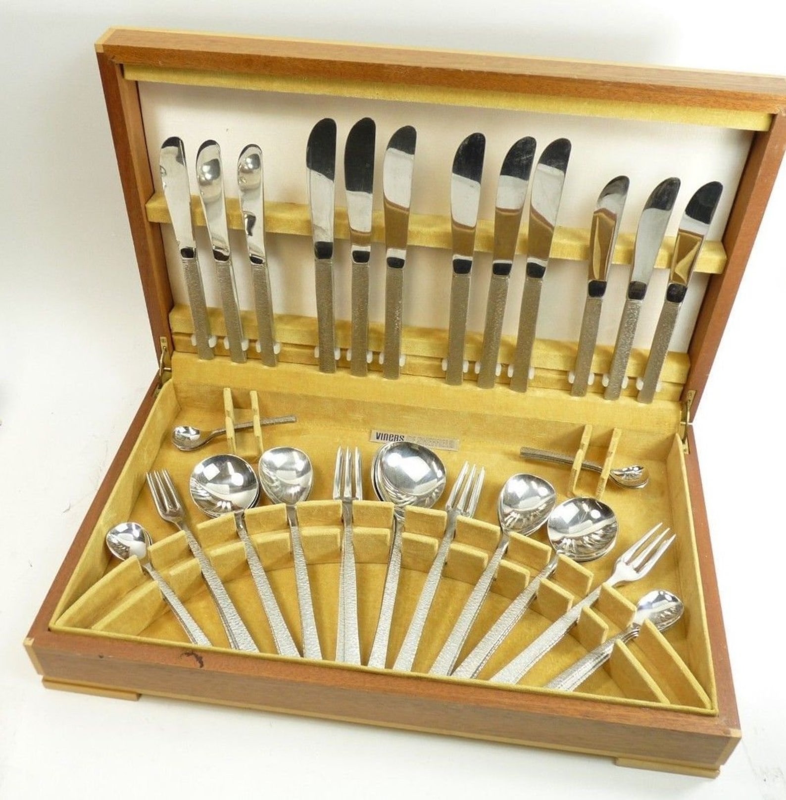 VINERS Cutlery STUDIO Pattern 50 Piece Canteen for 6 Etsy Ireland