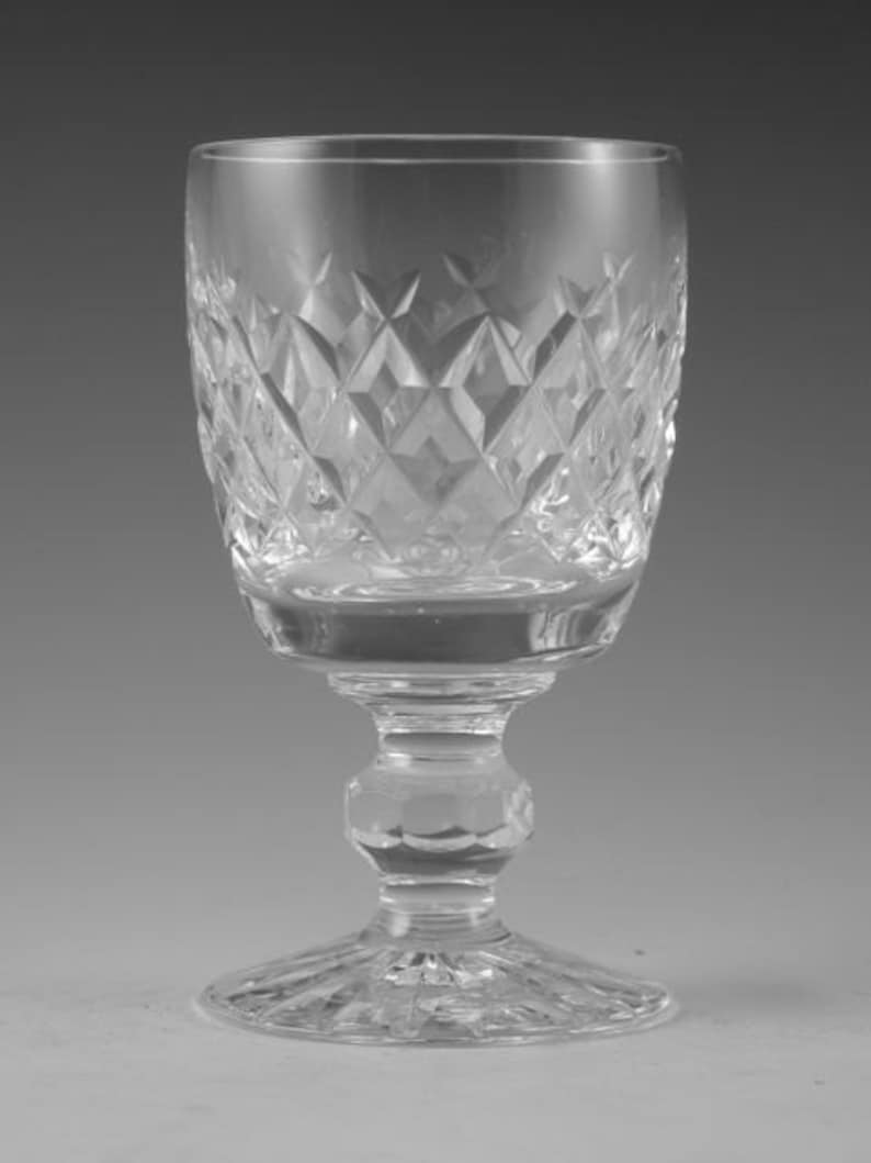 WATERFORD Crystal BOYNE Cut Port Wine Glass / Glasses 3 Etsy