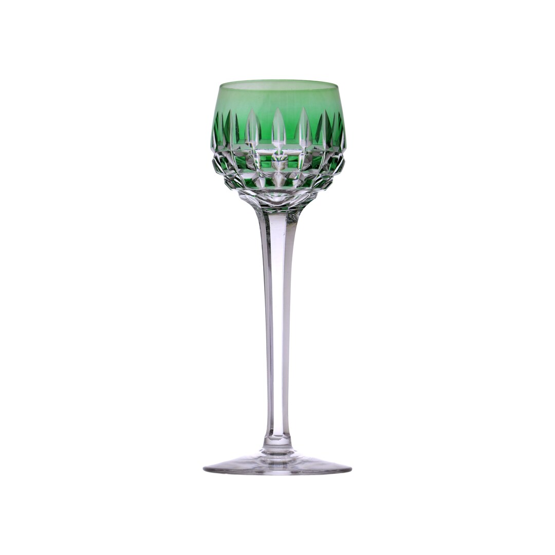 ST LOUIS Crystal - MANHATTAN Pattern - Coloured Hock Wine Glass ...