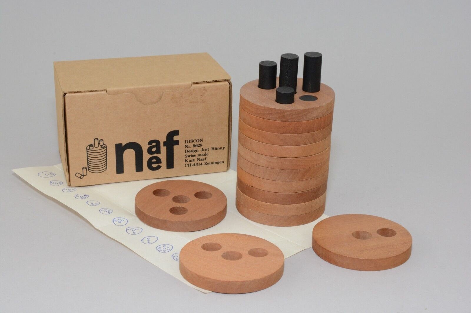 naef ディスコン Nr. 9628 知育玩具 木製パズル/ネフ/naef No.9628 DISCON ディスコン / 古本、中古