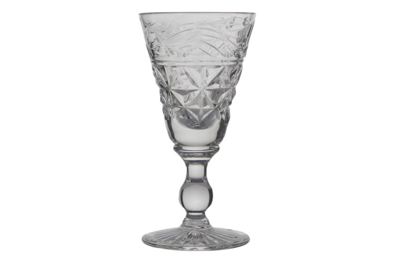 STUART Crystal MANSFIELD Cut Liqueur Glass / Glasses 3 1/8 image 1