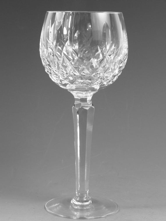 7 3//8/" Hock Wine Glass // Glasses WATERFORD Crystal KILCASH Cut
