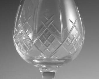 Royal DOULTON Crystal - JULIA Cut - Brandy Glass / Glasses - 4 3/4"