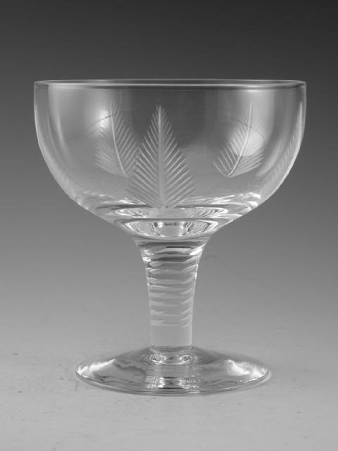 STUART Crystal WOODCHESTER Cut Champagne Saucer Glass / Etsy