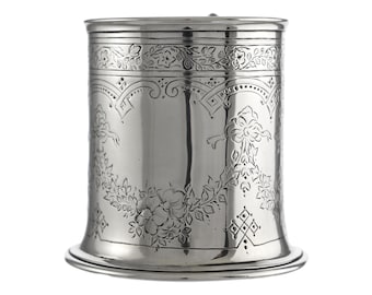 ANTIQUE - Sterling Silver - Stephen Smith Victorian Christening Mug - 1870