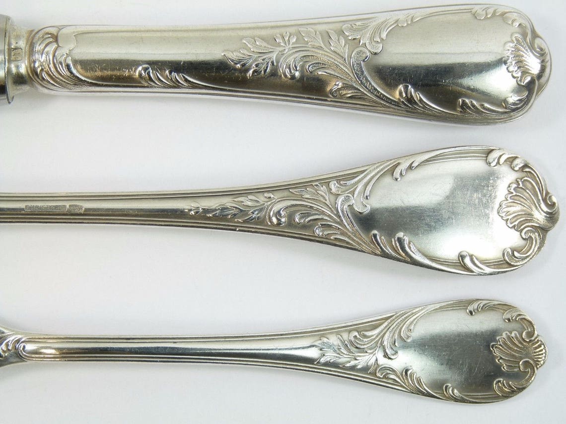 CHRISTOFLE Cutlery MARLY Vintage Pattern Dessert Knife / Etsy