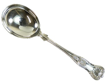 WALKER and HALL Cutlery - KINGS Pattern - Soup Spoon / Spoons - 7"
