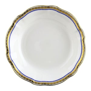 ROYAL CROWN DERBY - Blue Carlton A1300 - Cereal Bowls - 1st Quality