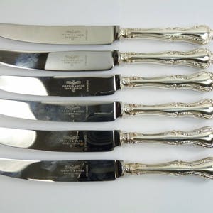 MAPPIN & WEBB Cutlery - RUSSELL Pattern - Dessert Knives - Set of 6