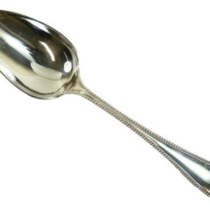 SWEDISH / Sweden Silver Plate Cutlery - BEAD - Dessert Spoon / Spoons - 18.5 cm